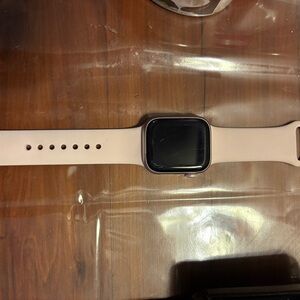 Apple Smartwatch with Light Pink Band
